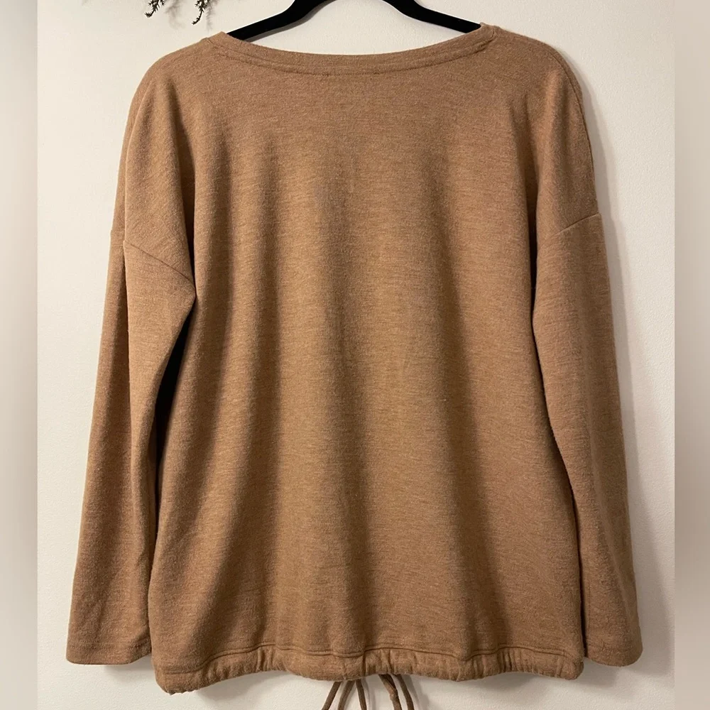 Haven Well Within Brushed Jersey Tie Front Pullover - Picture 2 of 4